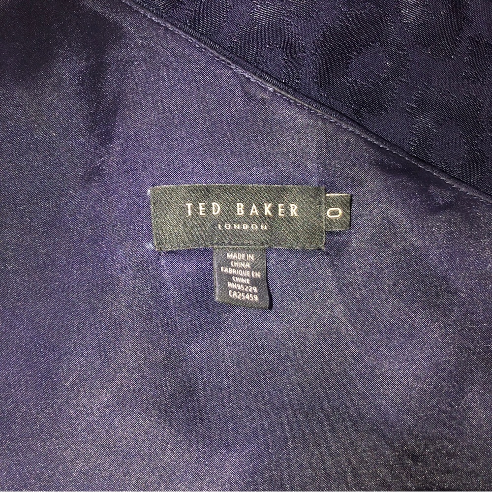 Ted Baker Zoeii Cheetah Print One Shoulder Dress Ted Size 0 / US Size 2 - Picture 6 of 7